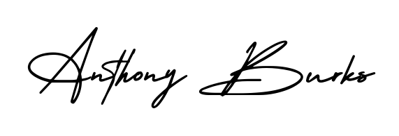 Achieve flawless digital penmanship with Anthony Burks name in AmerikaSignatureDemo-Regular font. The perfect tool for creating online signatures. Anthony Burks signature style 3 images and pictures png