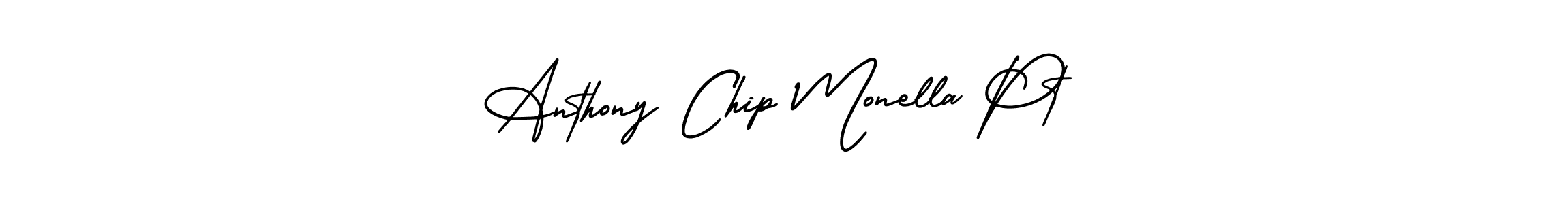 Anthony Chip Monella Pt stylish signature style. Best Handwritten Sign (AmerikaSignatureDemo-Regular) for my name. Handwritten Signature Collection Ideas for my name Anthony Chip Monella Pt. Anthony Chip Monella Pt signature style 3 images and pictures png