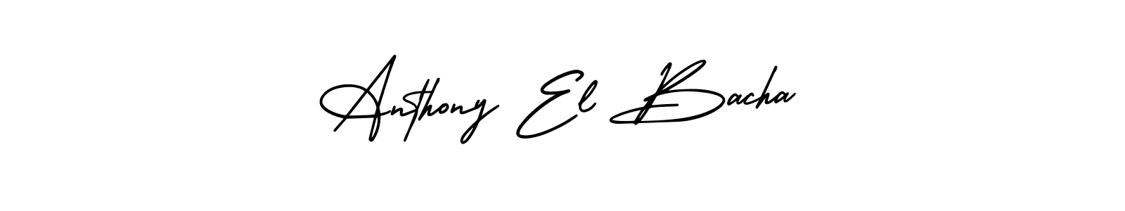 Similarly AmerikaSignatureDemo-Regular is the best handwritten signature design. Signature creator online .You can use it as an online autograph creator for name Anthony El Bacha. Anthony El Bacha signature style 3 images and pictures png