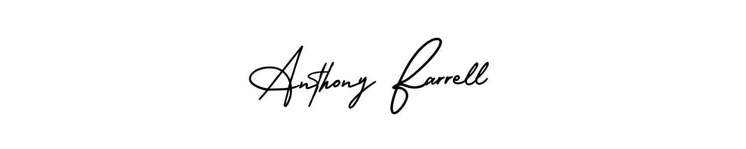 Make a short Anthony Farrell signature style. Manage your documents anywhere anytime using AmerikaSignatureDemo-Regular. Create and add eSignatures, submit forms, share and send files easily. Anthony Farrell signature style 3 images and pictures png