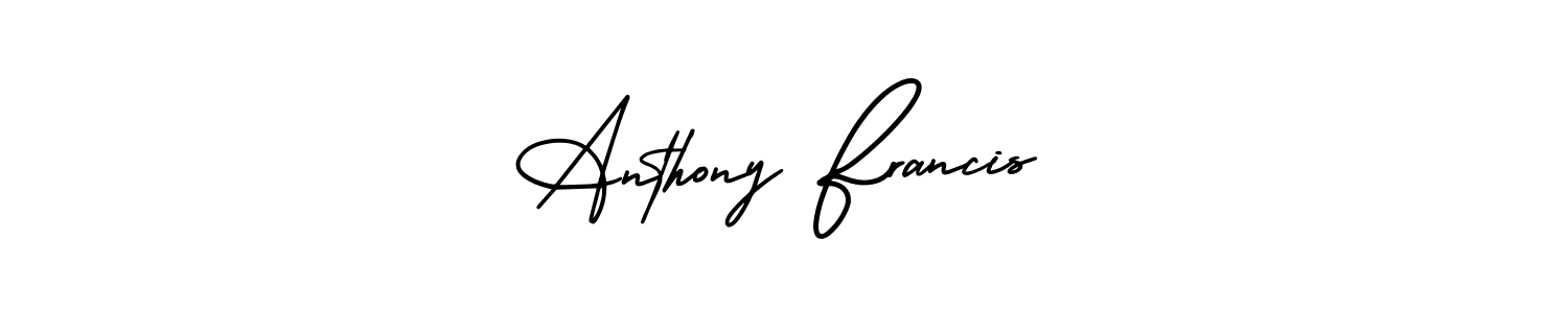 Use a signature maker to create a handwritten signature online. With this signature software, you can design (AmerikaSignatureDemo-Regular) your own signature for name Anthony Francis. Anthony Francis signature style 3 images and pictures png