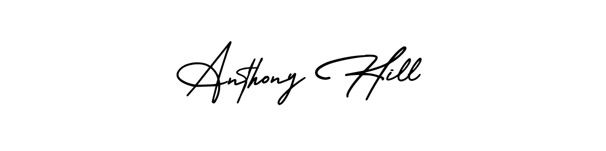 Similarly AmerikaSignatureDemo-Regular is the best handwritten signature design. Signature creator online .You can use it as an online autograph creator for name Anthony Hill. Anthony Hill signature style 3 images and pictures png