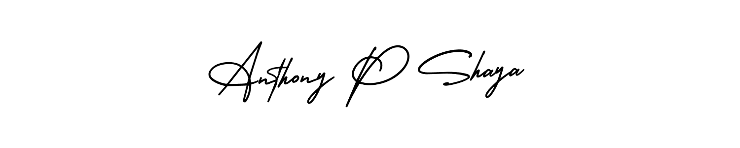 See photos of Anthony P Shaya official signature by Spectra . Check more albums & portfolios. Read reviews & check more about AmerikaSignatureDemo-Regular font. Anthony P Shaya signature style 3 images and pictures png