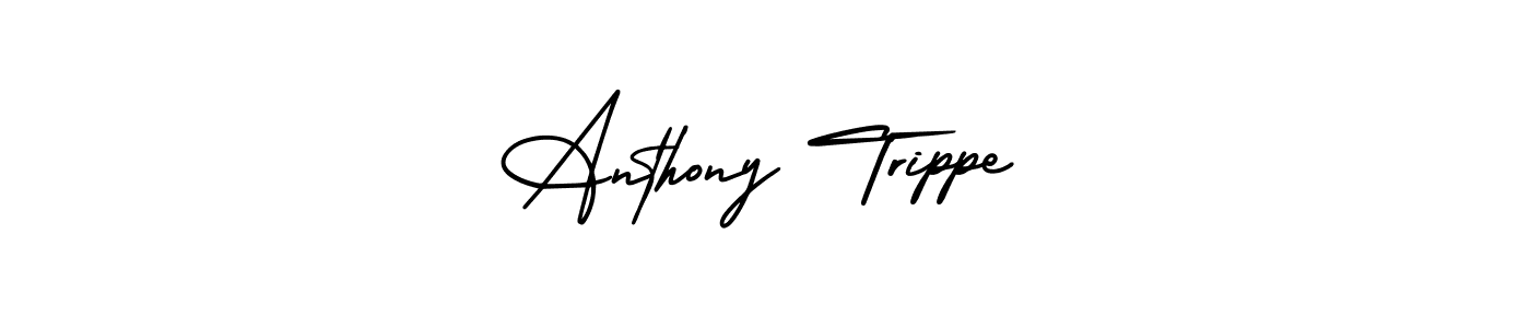 This is the best signature style for the Anthony Trippe name. Also you like these signature font (AmerikaSignatureDemo-Regular). Mix name signature. Anthony Trippe signature style 3 images and pictures png