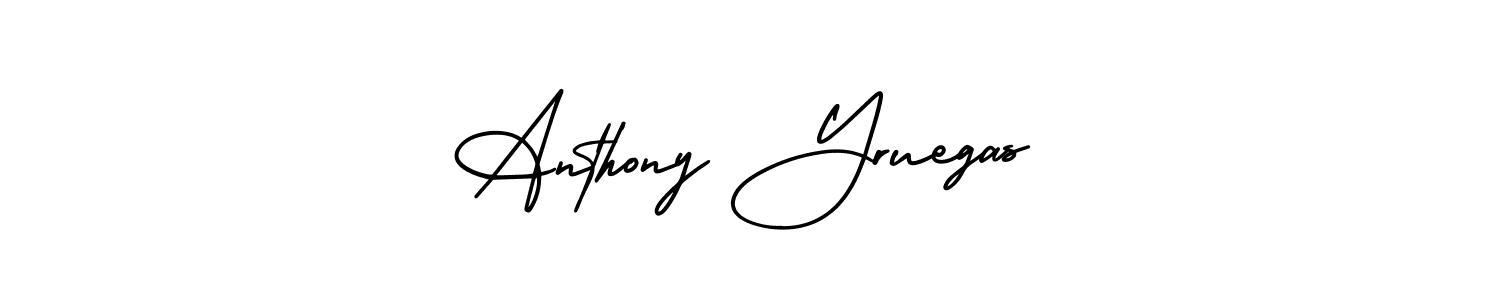 Use a signature maker to create a handwritten signature online. With this signature software, you can design (AmerikaSignatureDemo-Regular) your own signature for name Anthony Yruegas. Anthony Yruegas signature style 3 images and pictures png