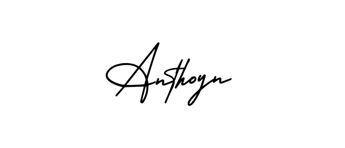 Make a beautiful signature design for name Anthoyn. Use this online signature maker to create a handwritten signature for free. Anthoyn signature style 3 images and pictures png