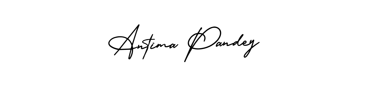 Also You can easily find your signature by using the search form. We will create Antima Pandey name handwritten signature images for you free of cost using AmerikaSignatureDemo-Regular sign style. Antima Pandey signature style 3 images and pictures png