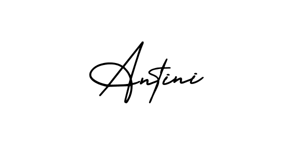 Design your own signature with our free online signature maker. With this signature software, you can create a handwritten (AmerikaSignatureDemo-Regular) signature for name Antini. Antini signature style 3 images and pictures png