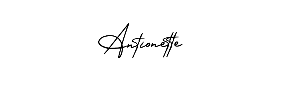 Use a signature maker to create a handwritten signature online. With this signature software, you can design (AmerikaSignatureDemo-Regular) your own signature for name Antionette. Antionette signature style 3 images and pictures png