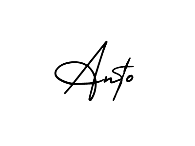 How to make Anto signature? AmerikaSignatureDemo-Regular is a professional autograph style. Create handwritten signature for Anto name. Anto signature style 3 images and pictures png