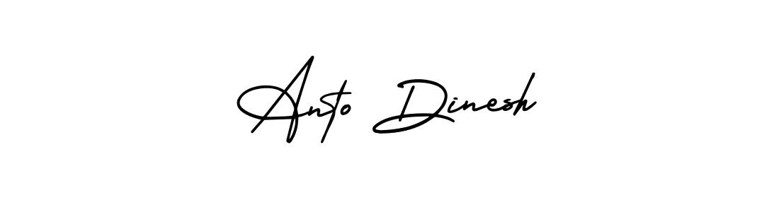 Make a short Anto Dinesh signature style. Manage your documents anywhere anytime using AmerikaSignatureDemo-Regular. Create and add eSignatures, submit forms, share and send files easily. Anto Dinesh signature style 3 images and pictures png