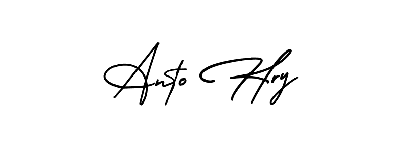 Similarly AmerikaSignatureDemo-Regular is the best handwritten signature design. Signature creator online .You can use it as an online autograph creator for name Anto Hry. Anto Hry signature style 3 images and pictures png