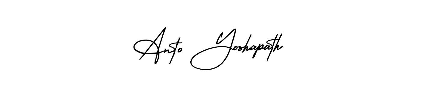 Also You can easily find your signature by using the search form. We will create Anto Yoshapath name handwritten signature images for you free of cost using AmerikaSignatureDemo-Regular sign style. Anto Yoshapath signature style 3 images and pictures png