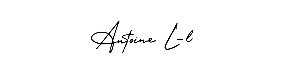 Design your own signature with our free online signature maker. With this signature software, you can create a handwritten (AmerikaSignatureDemo-Regular) signature for name Antoine L-l. Antoine L-l signature style 3 images and pictures png