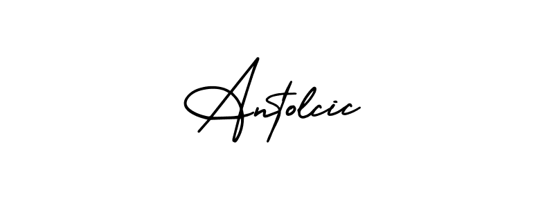 Design your own signature with our free online signature maker. With this signature software, you can create a handwritten (AmerikaSignatureDemo-Regular) signature for name Antolcic. Antolcic signature style 3 images and pictures png