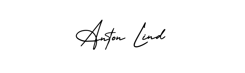 AmerikaSignatureDemo-Regular is a professional signature style that is perfect for those who want to add a touch of class to their signature. It is also a great choice for those who want to make their signature more unique. Get Anton Lind name to fancy signature for free. Anton Lind signature style 3 images and pictures png