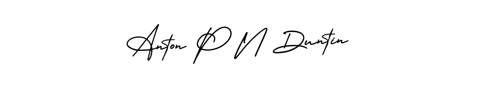 if you are searching for the best signature style for your name Anton P N Duntin. so please give up your signature search. here we have designed multiple signature styles  using AmerikaSignatureDemo-Regular. Anton P N Duntin signature style 3 images and pictures png
