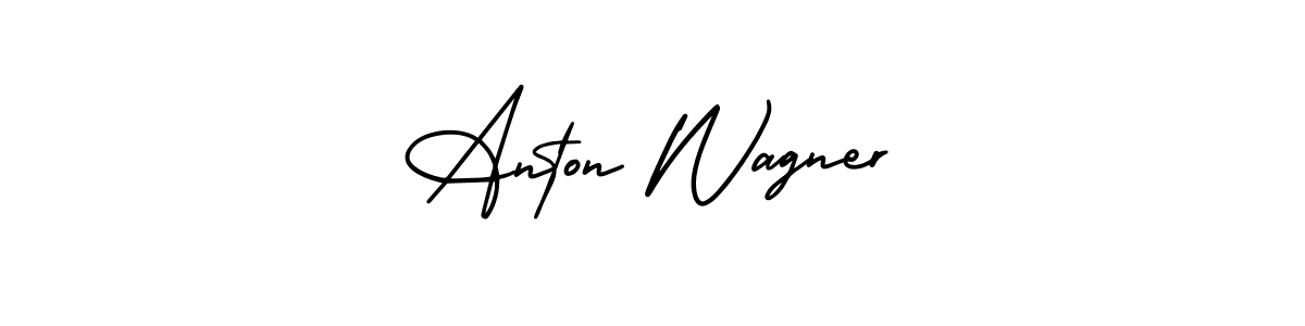 The best way (AmerikaSignatureDemo-Regular) to make a short signature is to pick only two or three words in your name. The name Anton Wagner include a total of six letters. For converting this name. Anton Wagner signature style 3 images and pictures png