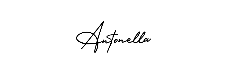 Make a beautiful signature design for name Antonella. With this signature (AmerikaSignatureDemo-Regular) style, you can create a handwritten signature for free. Antonella signature style 3 images and pictures png