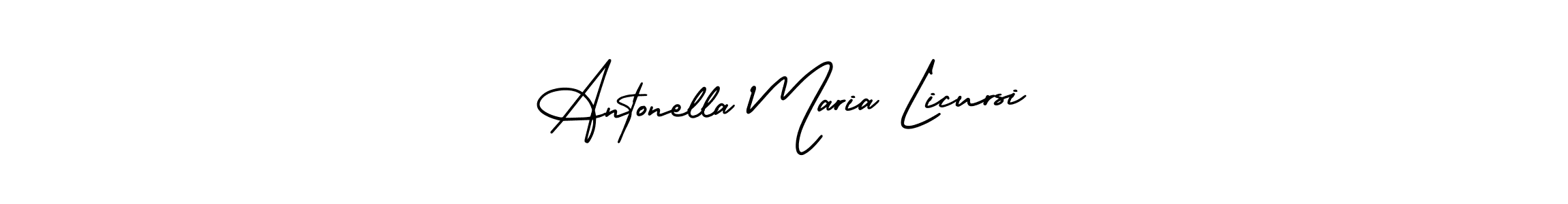 Best and Professional Signature Style for Antonella Maria Licursi. AmerikaSignatureDemo-Regular Best Signature Style Collection. Antonella Maria Licursi signature style 3 images and pictures png