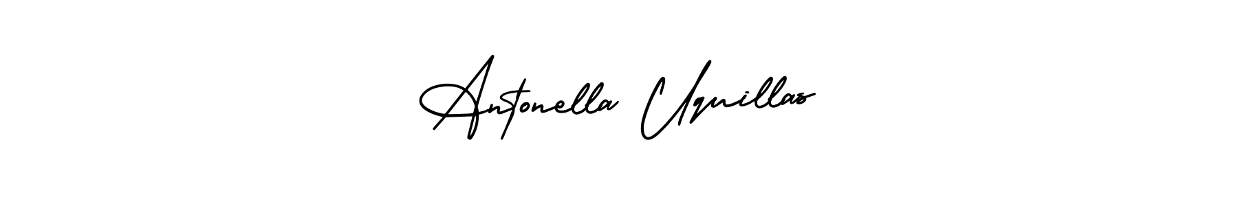 Also You can easily find your signature by using the search form. We will create Antonella Uquillas name handwritten signature images for you free of cost using AmerikaSignatureDemo-Regular sign style. Antonella Uquillas signature style 3 images and pictures png