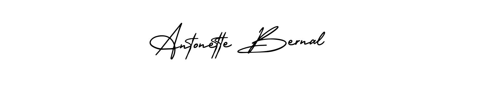 Make a beautiful signature design for name Antonette Bernal. With this signature (AmerikaSignatureDemo-Regular) style, you can create a handwritten signature for free. Antonette Bernal signature style 3 images and pictures png