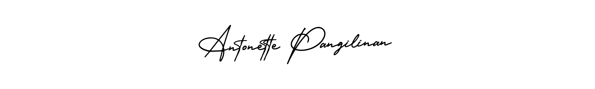 This is the best signature style for the Antonette Pangilinan name. Also you like these signature font (AmerikaSignatureDemo-Regular). Mix name signature. Antonette Pangilinan signature style 3 images and pictures png