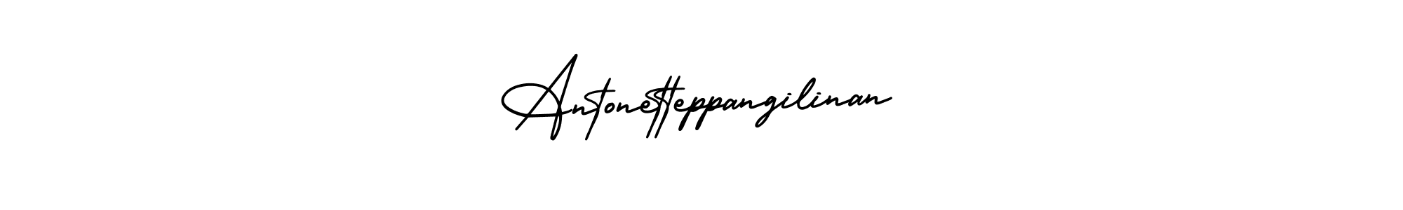 How to make Antonetteppangilinan name signature. Use AmerikaSignatureDemo-Regular style for creating short signs online. This is the latest handwritten sign. Antonetteppangilinan signature style 3 images and pictures png