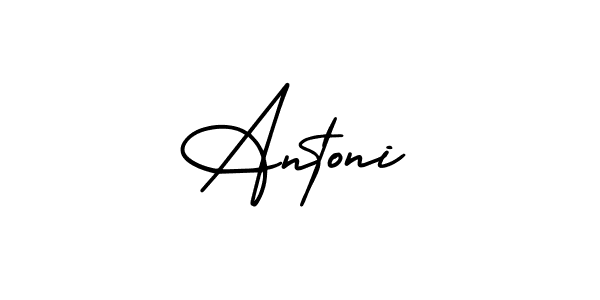 It looks lik you need a new signature style for name Antoni. Design unique handwritten (AmerikaSignatureDemo-Regular) signature with our free signature maker in just a few clicks. Antoni signature style 3 images and pictures png