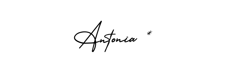 Here are the top 10 professional signature styles for the name Antonia *. These are the best autograph styles you can use for your name. Antonia * signature style 3 images and pictures png