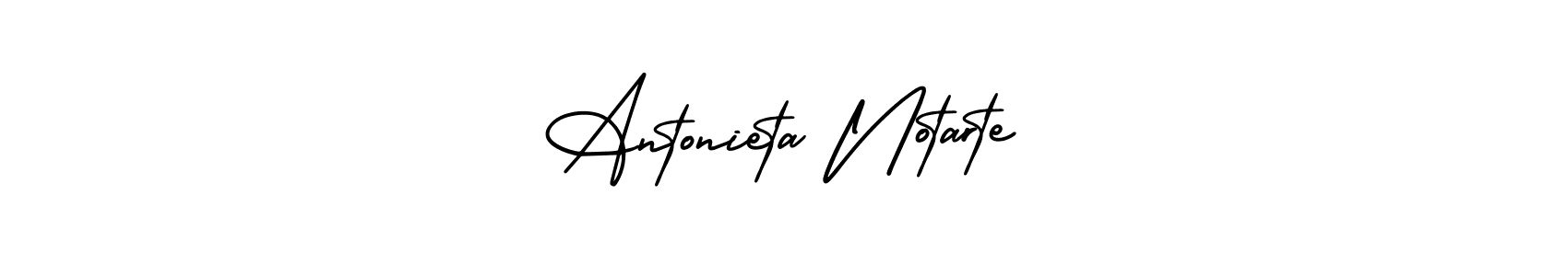 The best way (AmerikaSignatureDemo-Regular) to make a short signature is to pick only two or three words in your name. The name Antonieta Notarte include a total of six letters. For converting this name. Antonieta Notarte signature style 3 images and pictures png