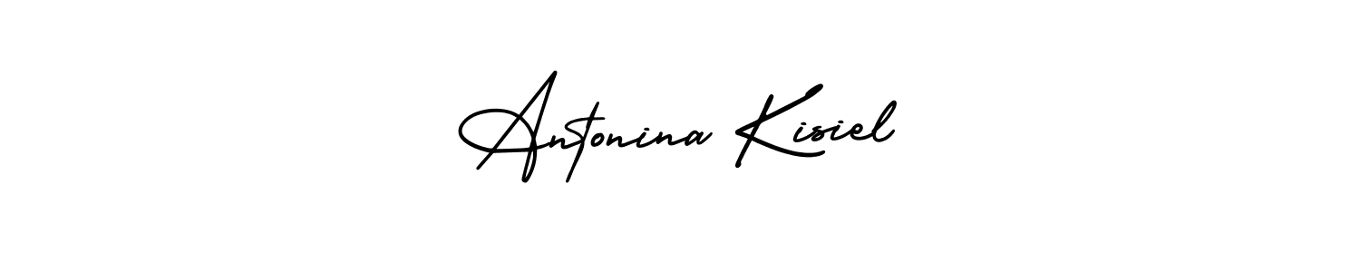 if you are searching for the best signature style for your name Antonina Kisiel. so please give up your signature search. here we have designed multiple signature styles  using AmerikaSignatureDemo-Regular. Antonina Kisiel signature style 3 images and pictures png