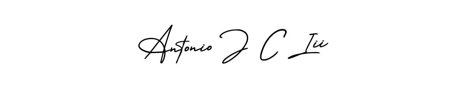 Make a beautiful signature design for name Antonio J C Iii. With this signature (AmerikaSignatureDemo-Regular) style, you can create a handwritten signature for free. Antonio J C Iii signature style 3 images and pictures png