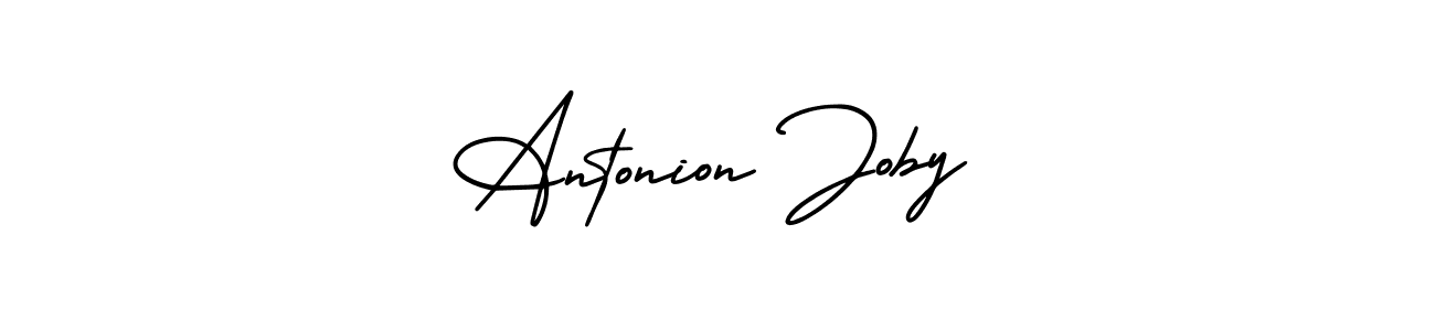 How to make Antonion Joby signature? AmerikaSignatureDemo-Regular is a professional autograph style. Create handwritten signature for Antonion Joby name. Antonion Joby signature style 3 images and pictures png