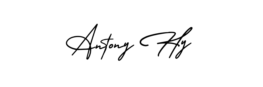 Make a short Antony Hy signature style. Manage your documents anywhere anytime using AmerikaSignatureDemo-Regular. Create and add eSignatures, submit forms, share and send files easily. Antony Hy signature style 3 images and pictures png