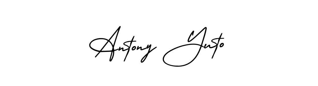 Also we have Antony Yuto name is the best signature style. Create professional handwritten signature collection using AmerikaSignatureDemo-Regular autograph style. Antony Yuto signature style 3 images and pictures png