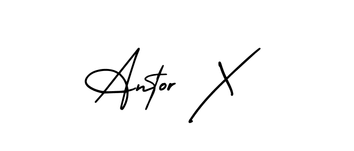 You can use this online signature creator to create a handwritten signature for the name Antor X. This is the best online autograph maker. Antor X signature style 3 images and pictures png