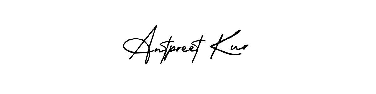 How to make Antpreet Kur signature? AmerikaSignatureDemo-Regular is a professional autograph style. Create handwritten signature for Antpreet Kur name. Antpreet Kur signature style 3 images and pictures png