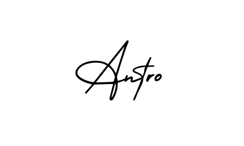 AmerikaSignatureDemo-Regular is a professional signature style that is perfect for those who want to add a touch of class to their signature. It is also a great choice for those who want to make their signature more unique. Get Antro name to fancy signature for free. Antro signature style 3 images and pictures png