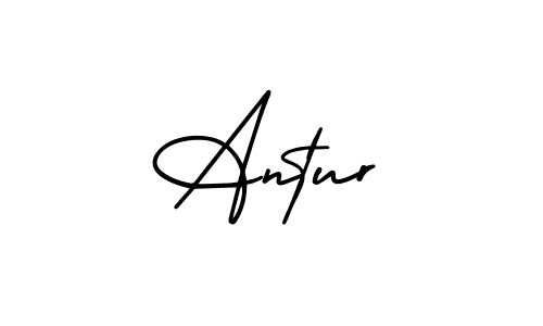Create a beautiful signature design for name Antur. With this signature (AmerikaSignatureDemo-Regular) fonts, you can make a handwritten signature for free. Antur signature style 3 images and pictures png