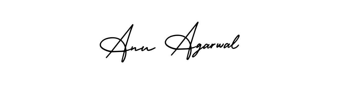 Anu Agarwal stylish signature style. Best Handwritten Sign (AmerikaSignatureDemo-Regular) for my name. Handwritten Signature Collection Ideas for my name Anu Agarwal. Anu Agarwal signature style 3 images and pictures png