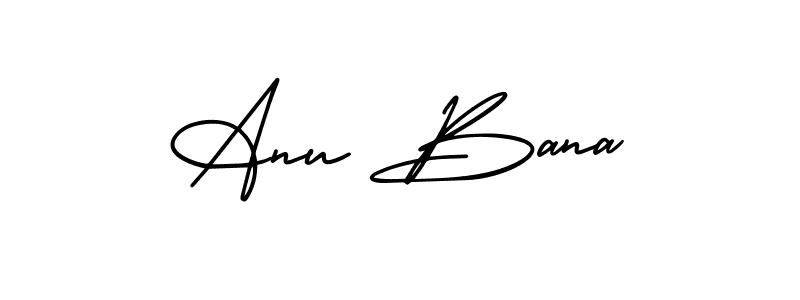 Also You can easily find your signature by using the search form. We will create Anu Bana name handwritten signature images for you free of cost using AmerikaSignatureDemo-Regular sign style. Anu Bana signature style 3 images and pictures png