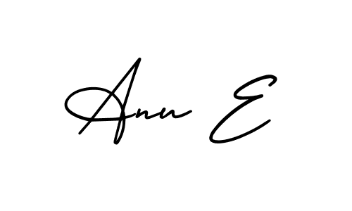 Make a short Anu E signature style. Manage your documents anywhere anytime using AmerikaSignatureDemo-Regular. Create and add eSignatures, submit forms, share and send files easily. Anu E signature style 3 images and pictures png