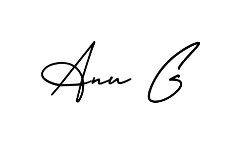 AmerikaSignatureDemo-Regular is a professional signature style that is perfect for those who want to add a touch of class to their signature. It is also a great choice for those who want to make their signature more unique. Get Anu G name to fancy signature for free. Anu G signature style 3 images and pictures png