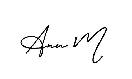 You can use this online signature creator to create a handwritten signature for the name Anu M. This is the best online autograph maker. Anu M signature style 3 images and pictures png