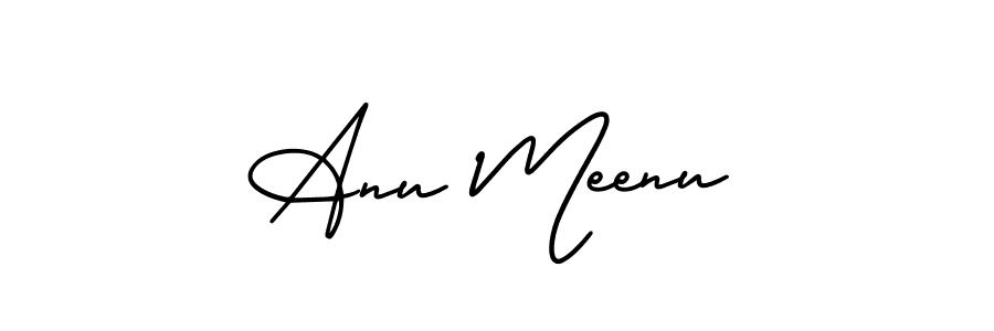 It looks lik you need a new signature style for name Anu Meenu. Design unique handwritten (AmerikaSignatureDemo-Regular) signature with our free signature maker in just a few clicks. Anu Meenu signature style 3 images and pictures png
