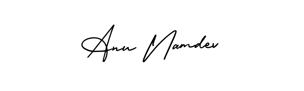 Similarly AmerikaSignatureDemo-Regular is the best handwritten signature design. Signature creator online .You can use it as an online autograph creator for name Anu Namdev. Anu Namdev signature style 3 images and pictures png