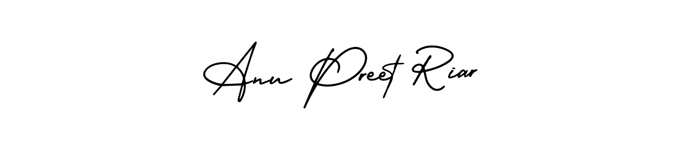 Also we have Anu Preet Riar name is the best signature style. Create professional handwritten signature collection using AmerikaSignatureDemo-Regular autograph style. Anu Preet Riar signature style 3 images and pictures png