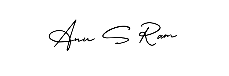 How to make Anu S Ram signature? AmerikaSignatureDemo-Regular is a professional autograph style. Create handwritten signature for Anu S Ram name. Anu S Ram signature style 3 images and pictures png