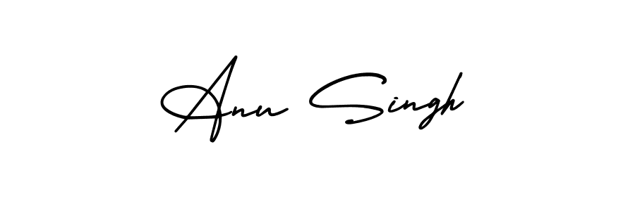 Design your own signature with our free online signature maker. With this signature software, you can create a handwritten (AmerikaSignatureDemo-Regular) signature for name Anu Singh. Anu Singh signature style 3 images and pictures png